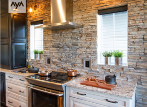 classic kitchen rock backsplash innovative kitchens by design sudbury